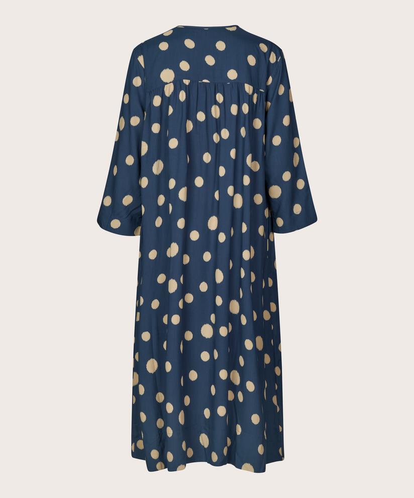 Kleid mit Bindebändern am Hals und Eingrifftaschen, Moonlit Ocean