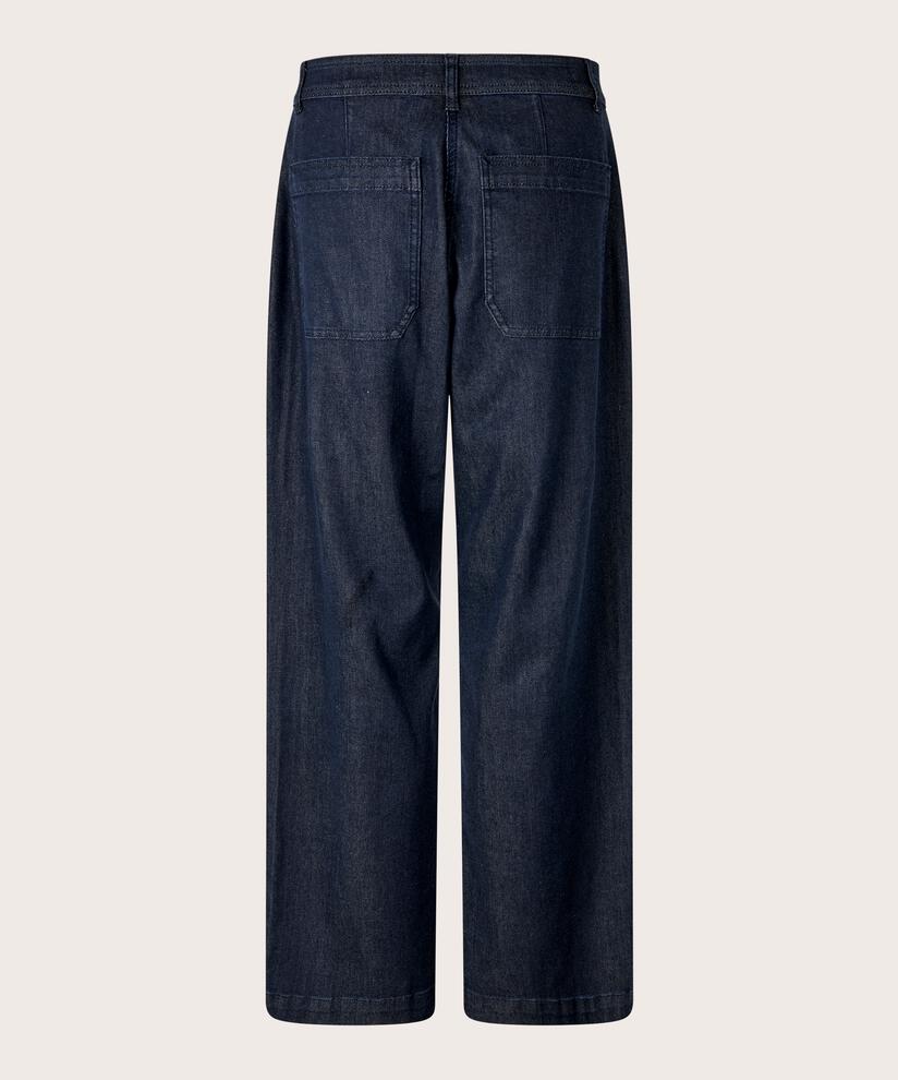 Jeans mit Stretch und geradem Bein, Dark Denim