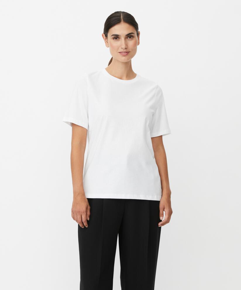 T-Shirt mit Rundhals und 1/2 Ärmeln, White