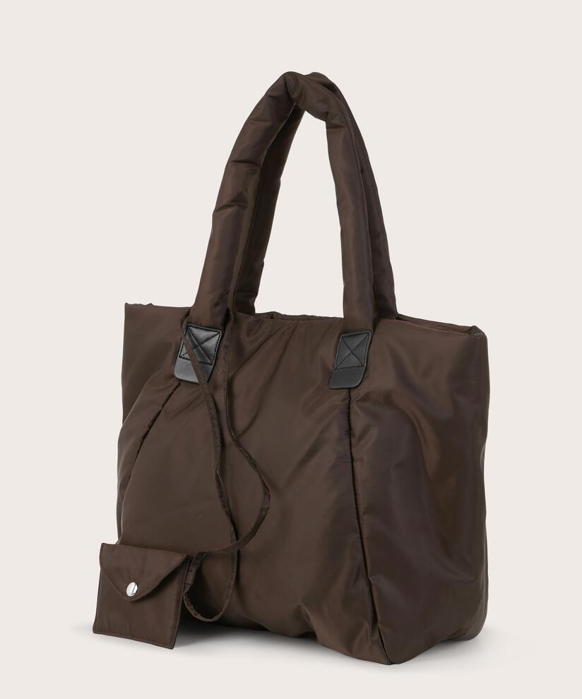 Nylontasche mit Druckknopf, Coffee Bean
