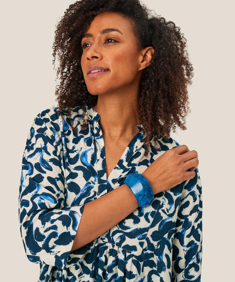 Skulpturales Armband mit Marmoreffekt, Ultramarine