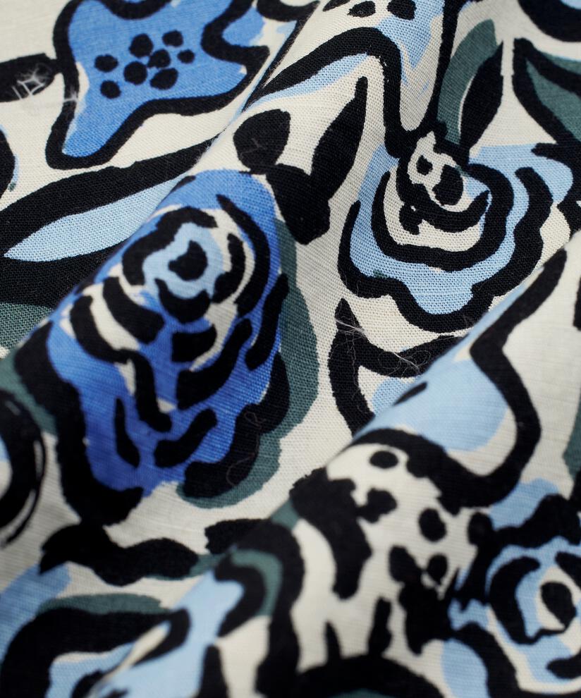 Tunika aus Baumwollmix mit Eingrifftaschen, Blue Bonnet