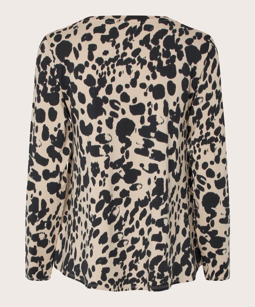 Shirt Mit Rundem Hals, Oxford Tan