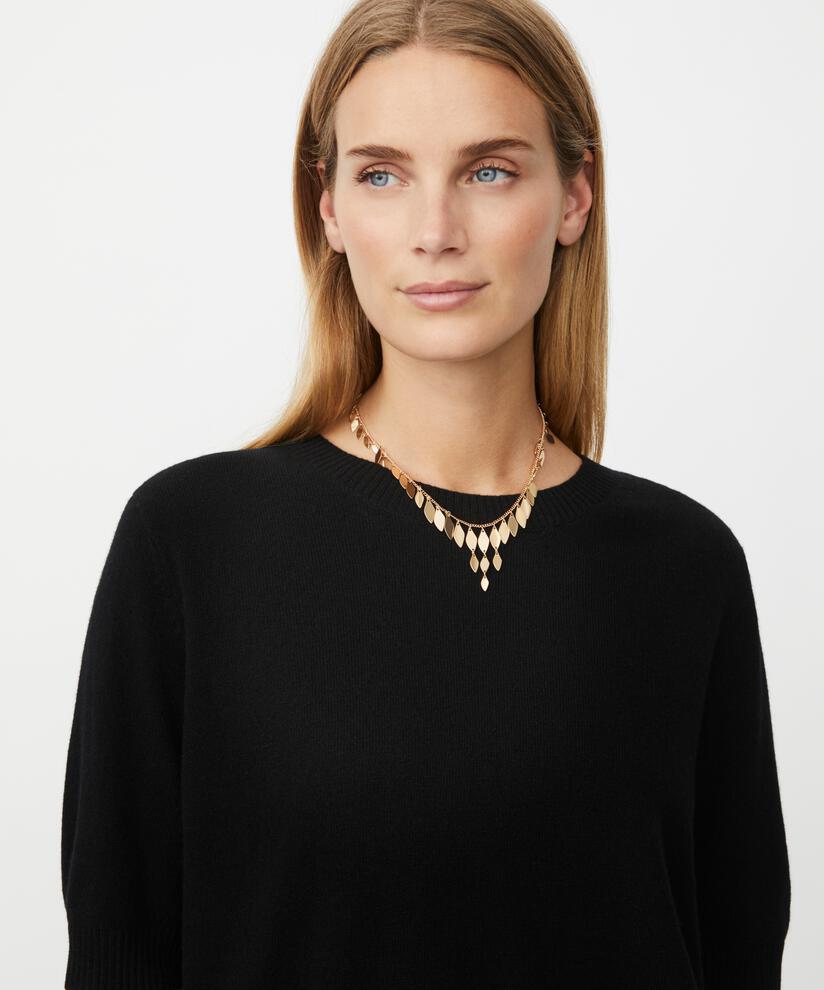 skulpturale, vergoldete Halskette, Gold