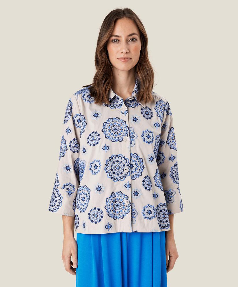 Idakaia Hemdbluse, Nebulas Blue