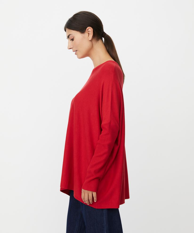 Oversize-pullover Mit Schmalen Ärmeln, Scarlet Sage