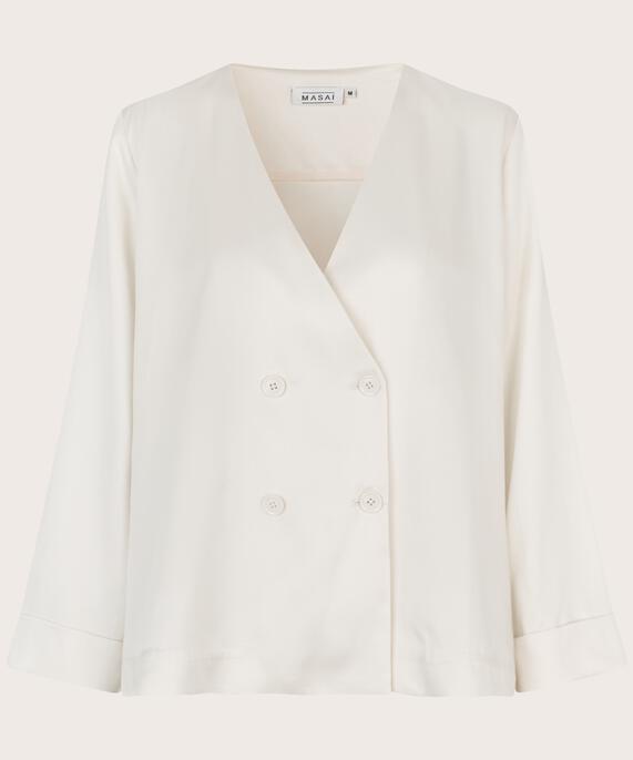Jacke mit zweireihigem Knopfverschluss und V-Ausschnitt, Jet Stream