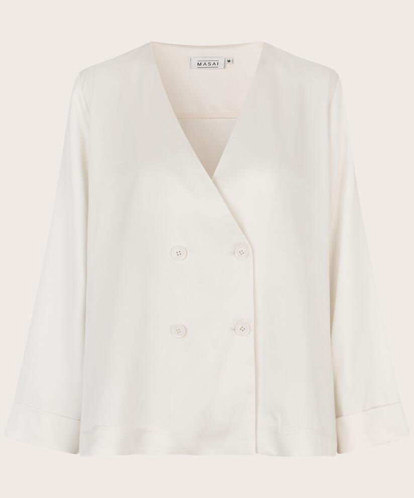 Jacke mit zweireihigem Knopfverschluss und V-Ausschnitt, Jet Stream