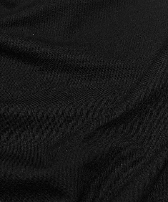 Jersey-Bleistiftrock mit elastischer Taille, Black