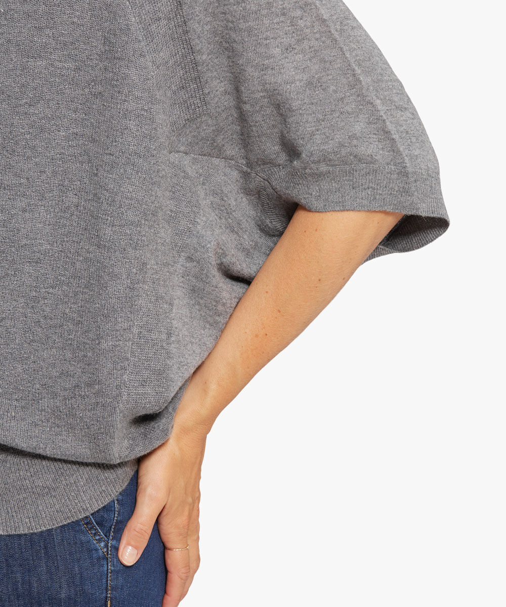 FlO SHIRT, M. Grey mel.