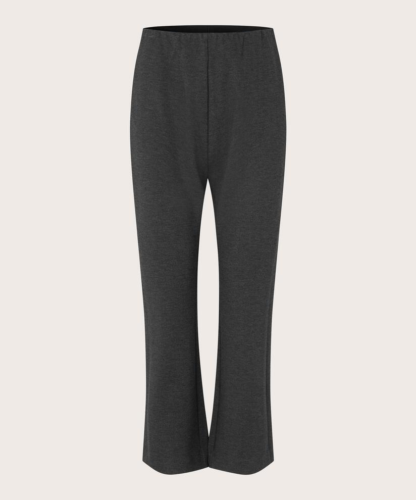 Verkürzte Hose In Schwerer Jersey-qualität, M. Grey mel.