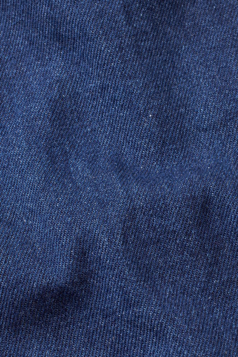 weiches Jeanshemd mit Eingrifftaschen, Dark Denim
