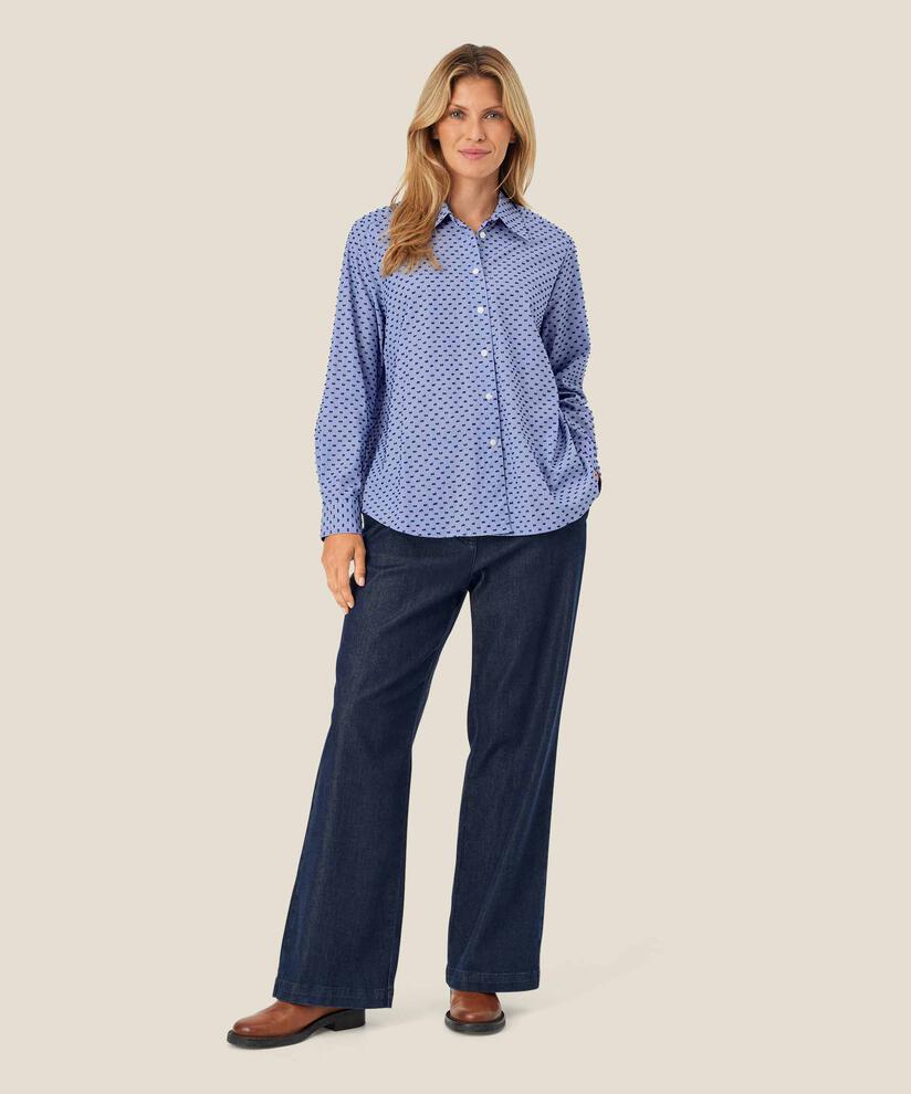 Jeans mit Stretch und geradem Bein, Dark Denim