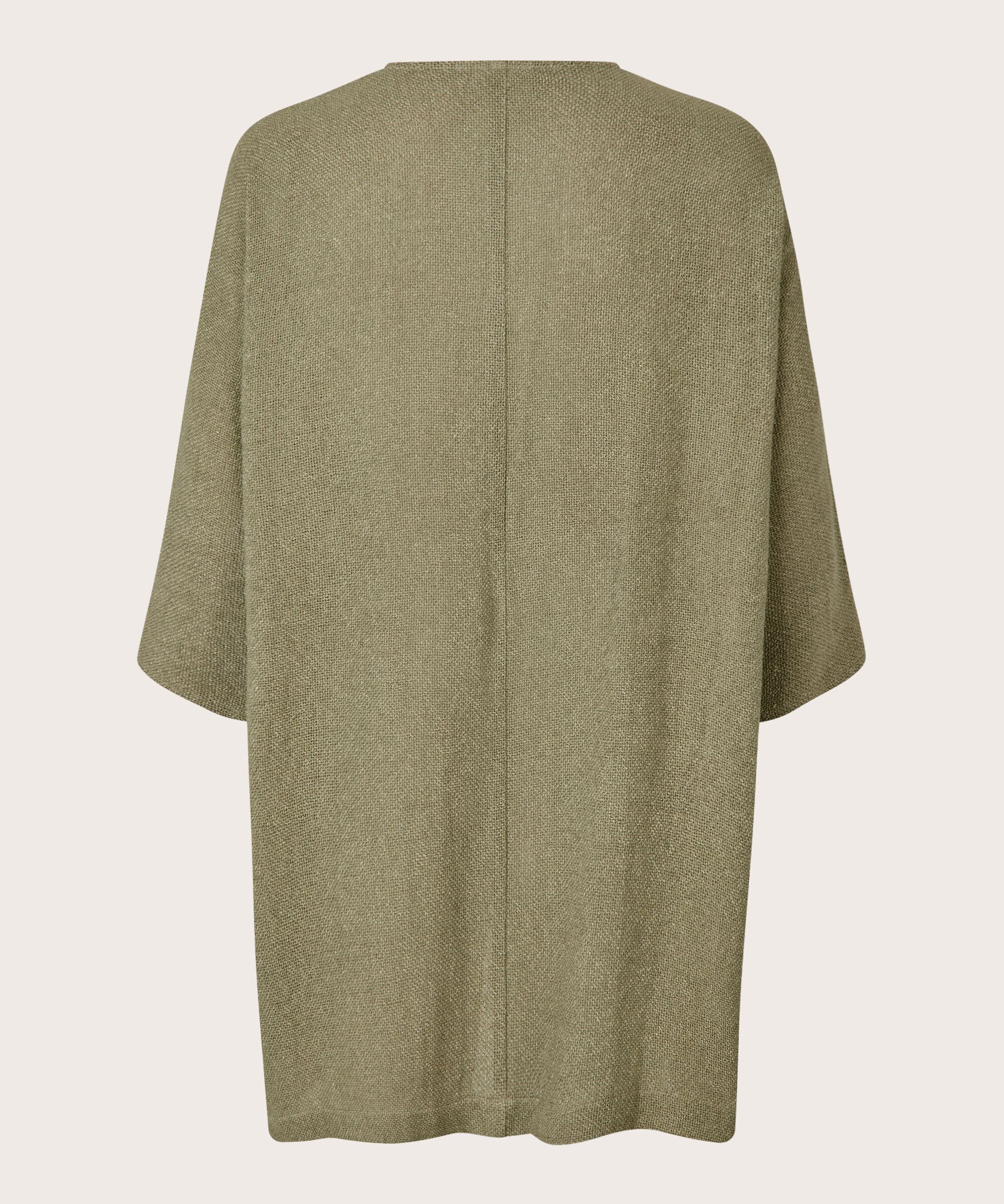 Lange Jacke Aus Bouclé, Vetiver