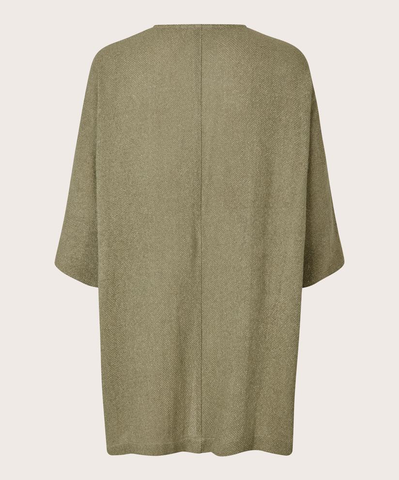 Lange Jacke Aus Bouclé, Vetiver