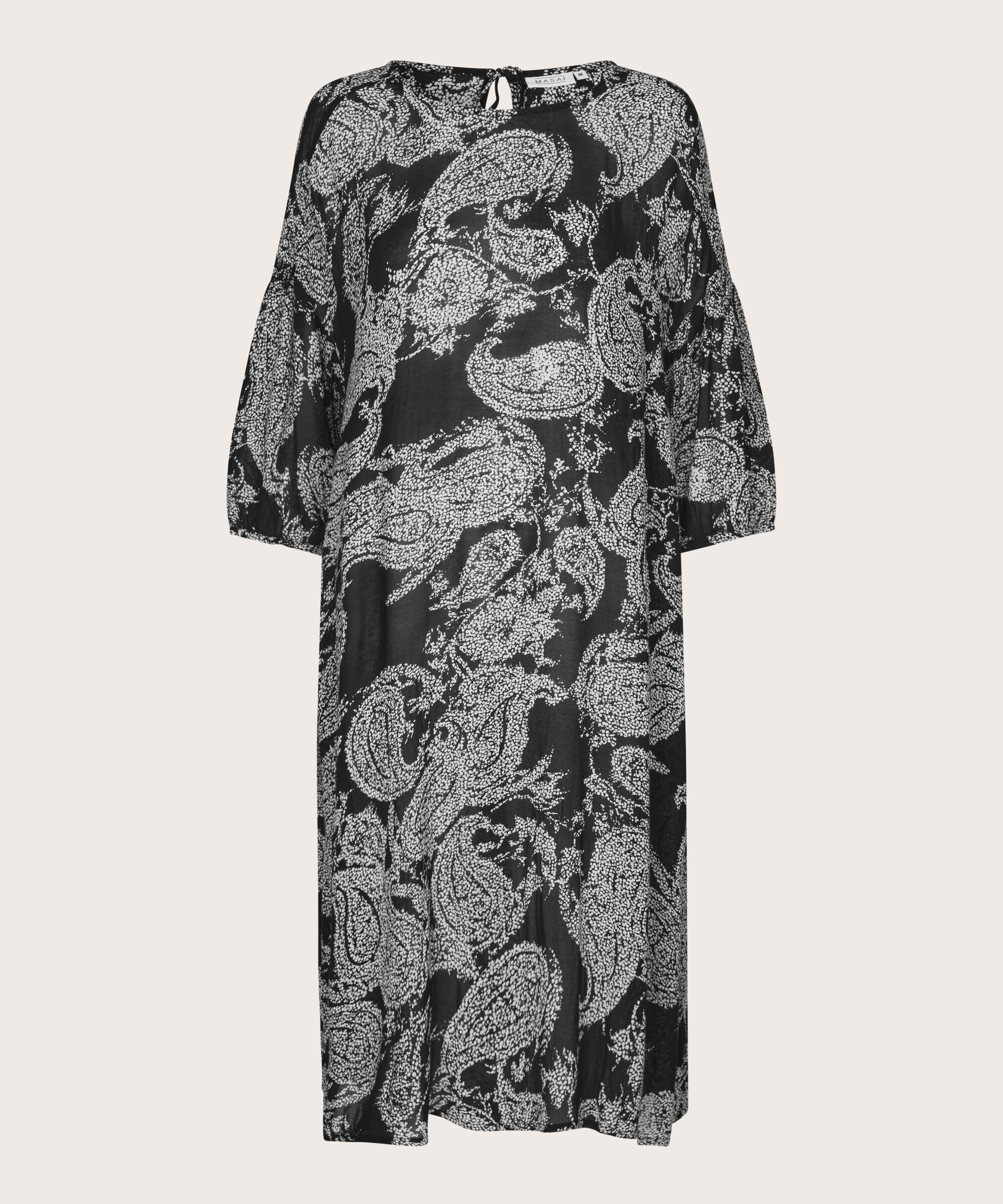 Kleid aus helltransparenter Viskose, Black