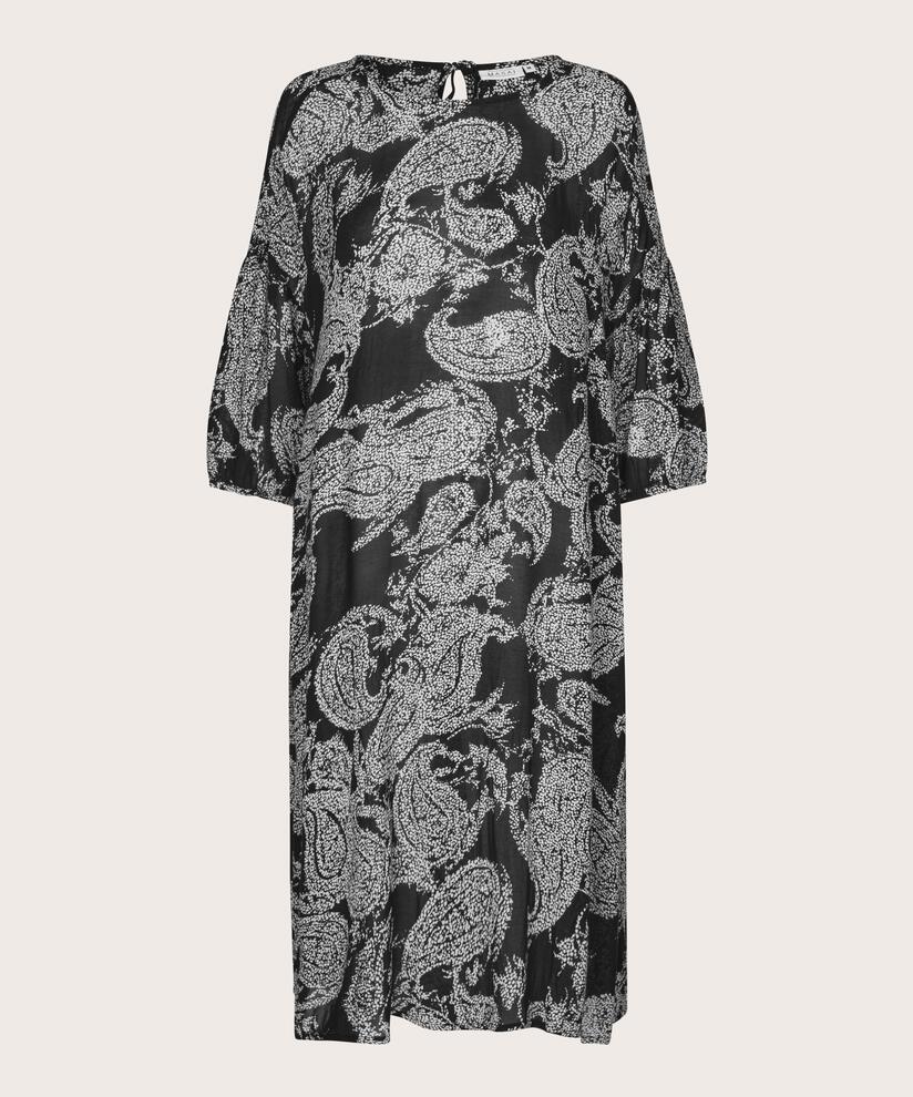 Kleid aus helltransparenter Viskose, Black