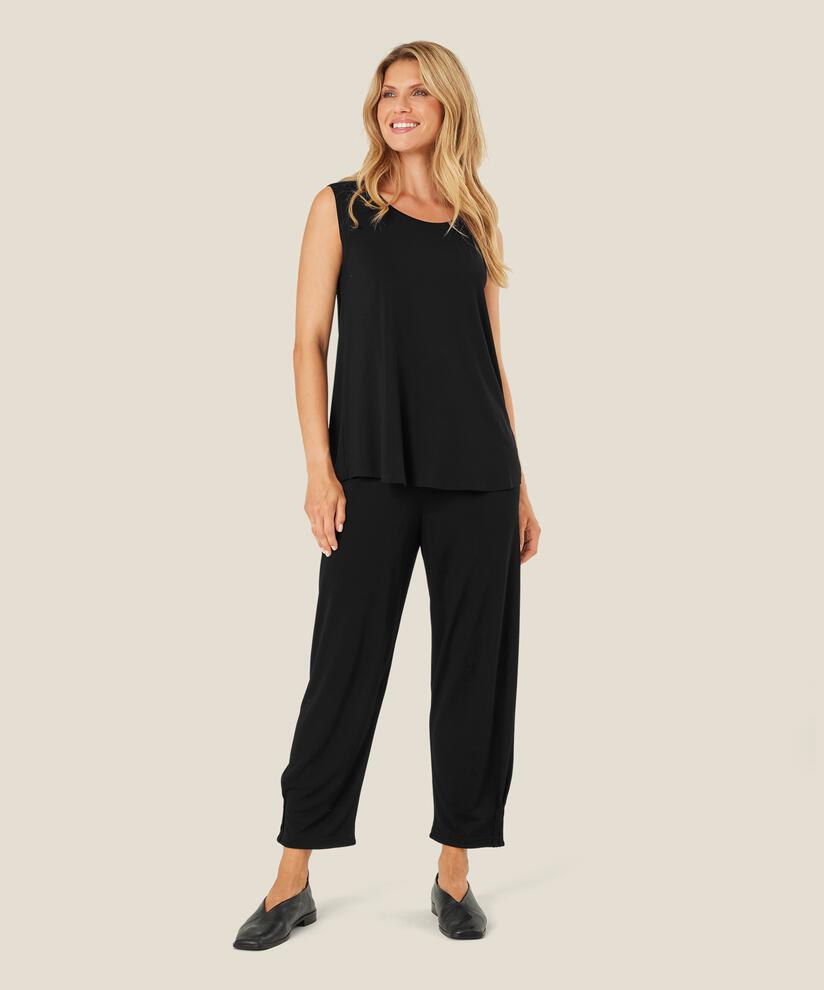 Ärmelloses Jersey-top, Black