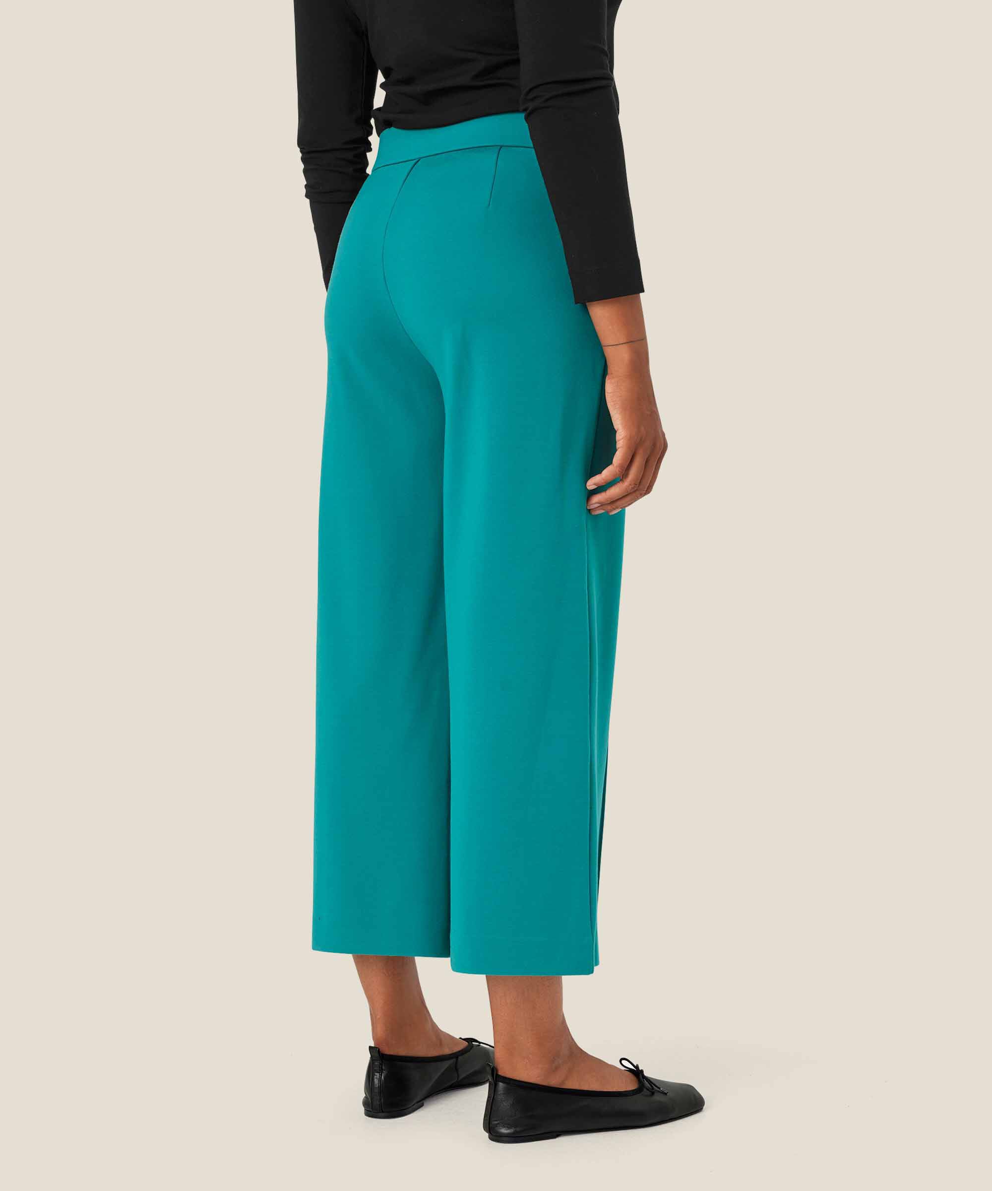 Schwere Jerseyhose Mit Taschen, Teal