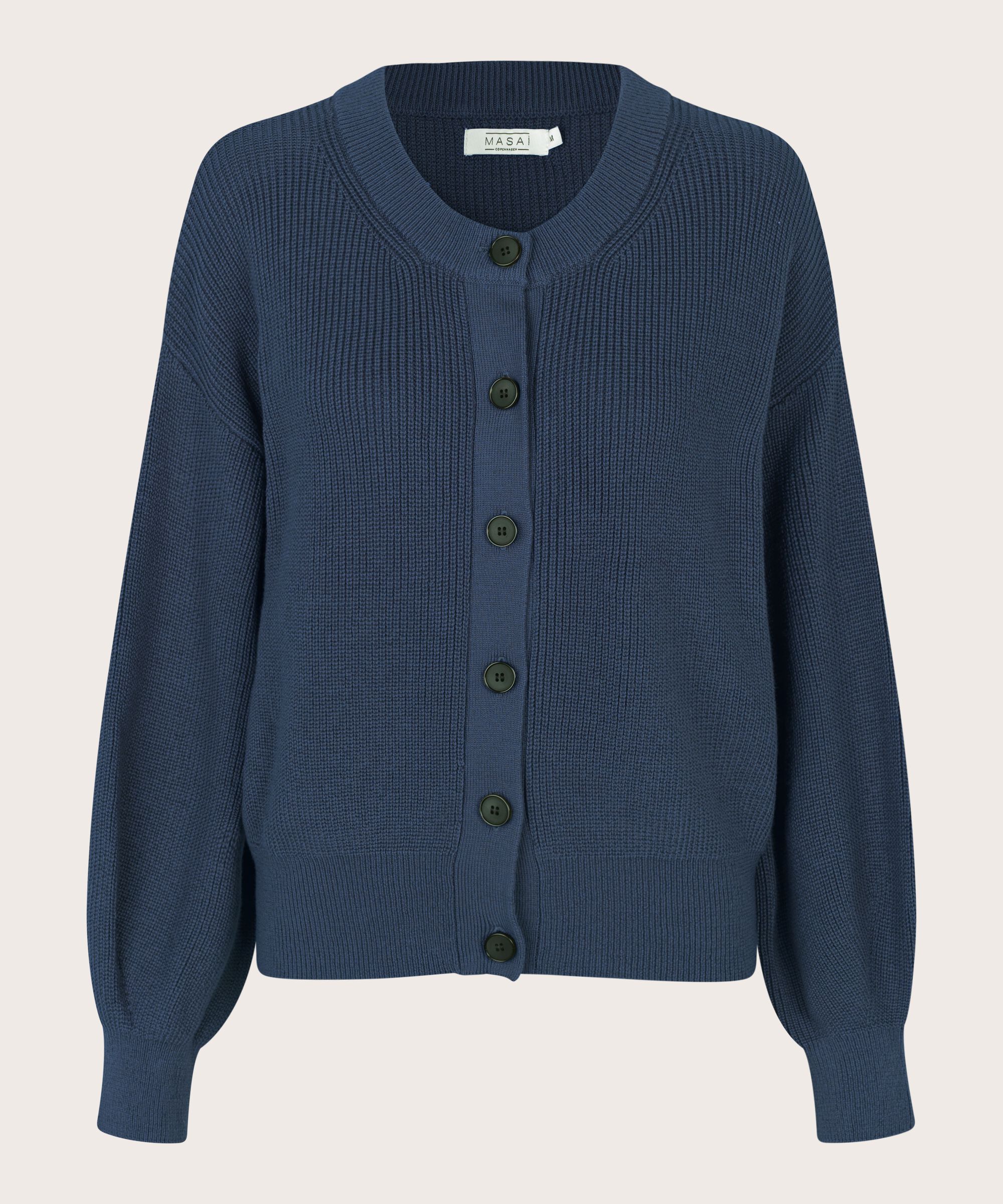 Strickjacke mit gerippten Kanten, Moonlit Ocean