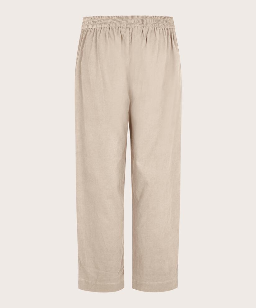 Cordhose mit Bundfalten vorne, Silver Cloud