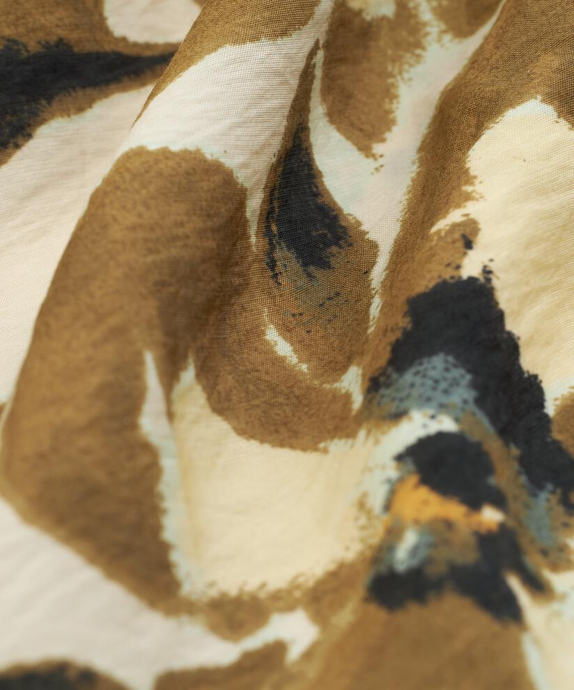 Bluse aus Viskosemix mit 3/4-Ärmeln, Dull Gold