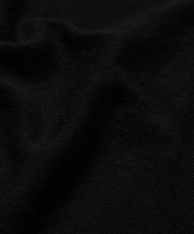 Oversize-Strickpullover mit schmalen Ärmeln, Black