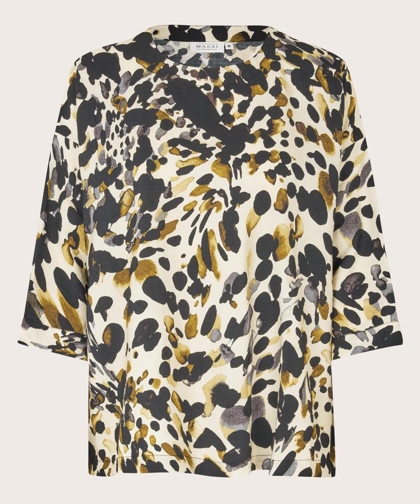 Viskosebluse mit 3/4 Ärmeln, Starfish