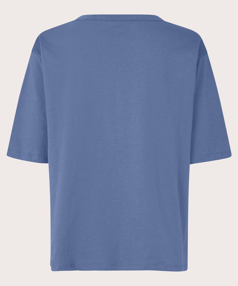 T-shirt Mit Rundhals, Bijou Blue