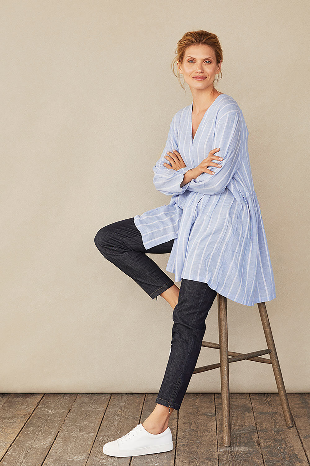 IBENE HEMDBLUSE, Medieval Blue