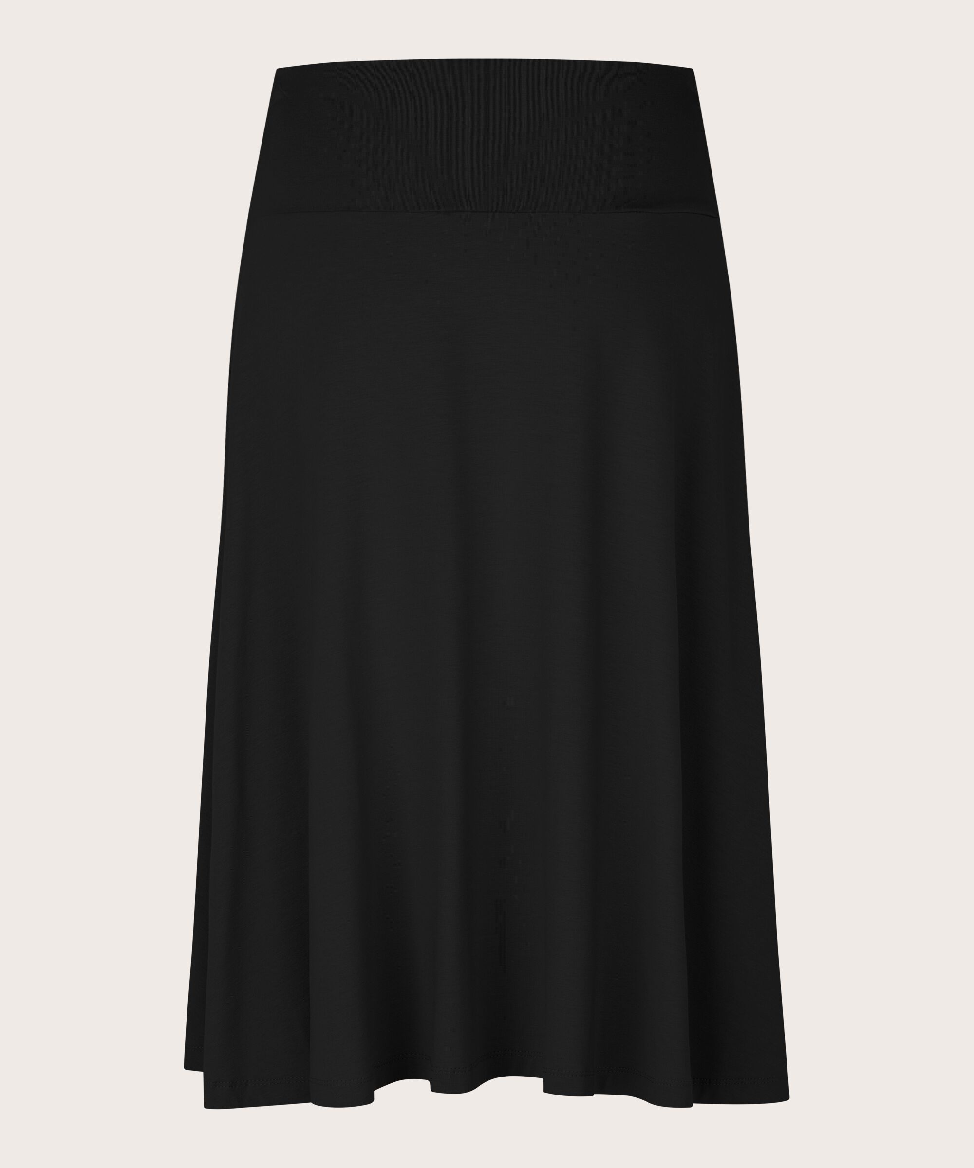 klassischer Jerseyrock mit Stretch, Black