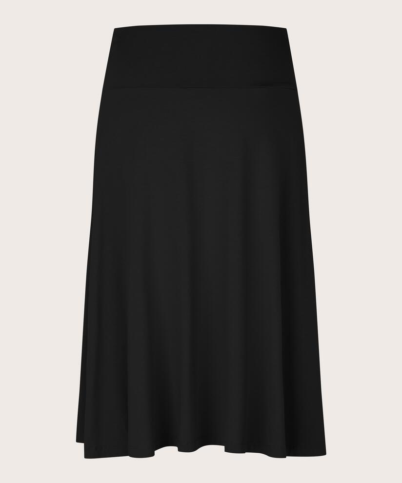 klassischer Jerseyrock mit Stretch, Black