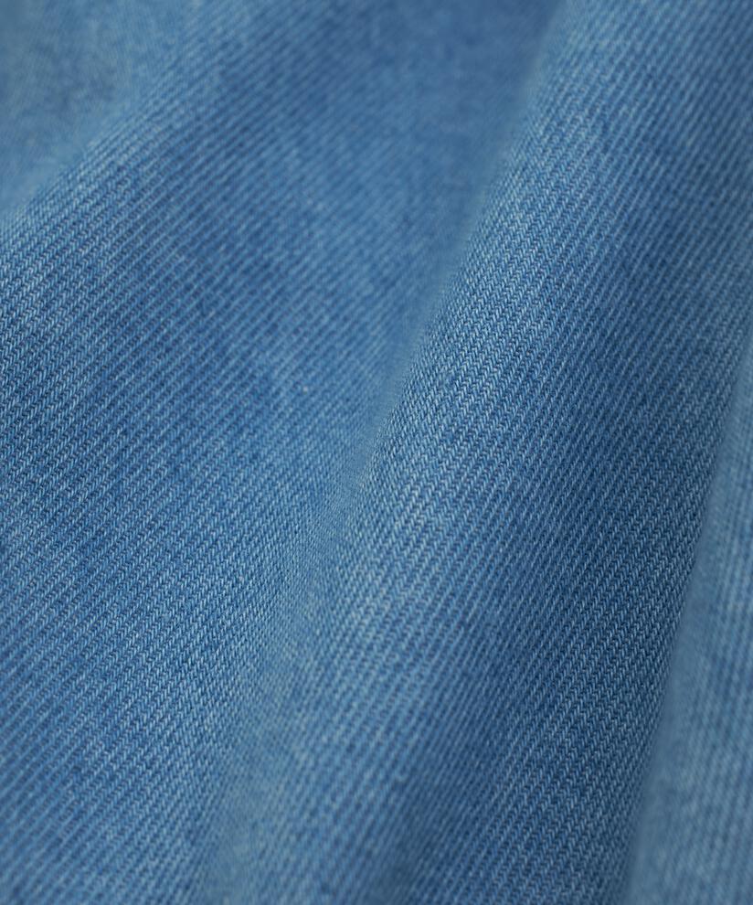 Denim-Trenchcoat mit abnehmbarem Gürtel, Light Denim