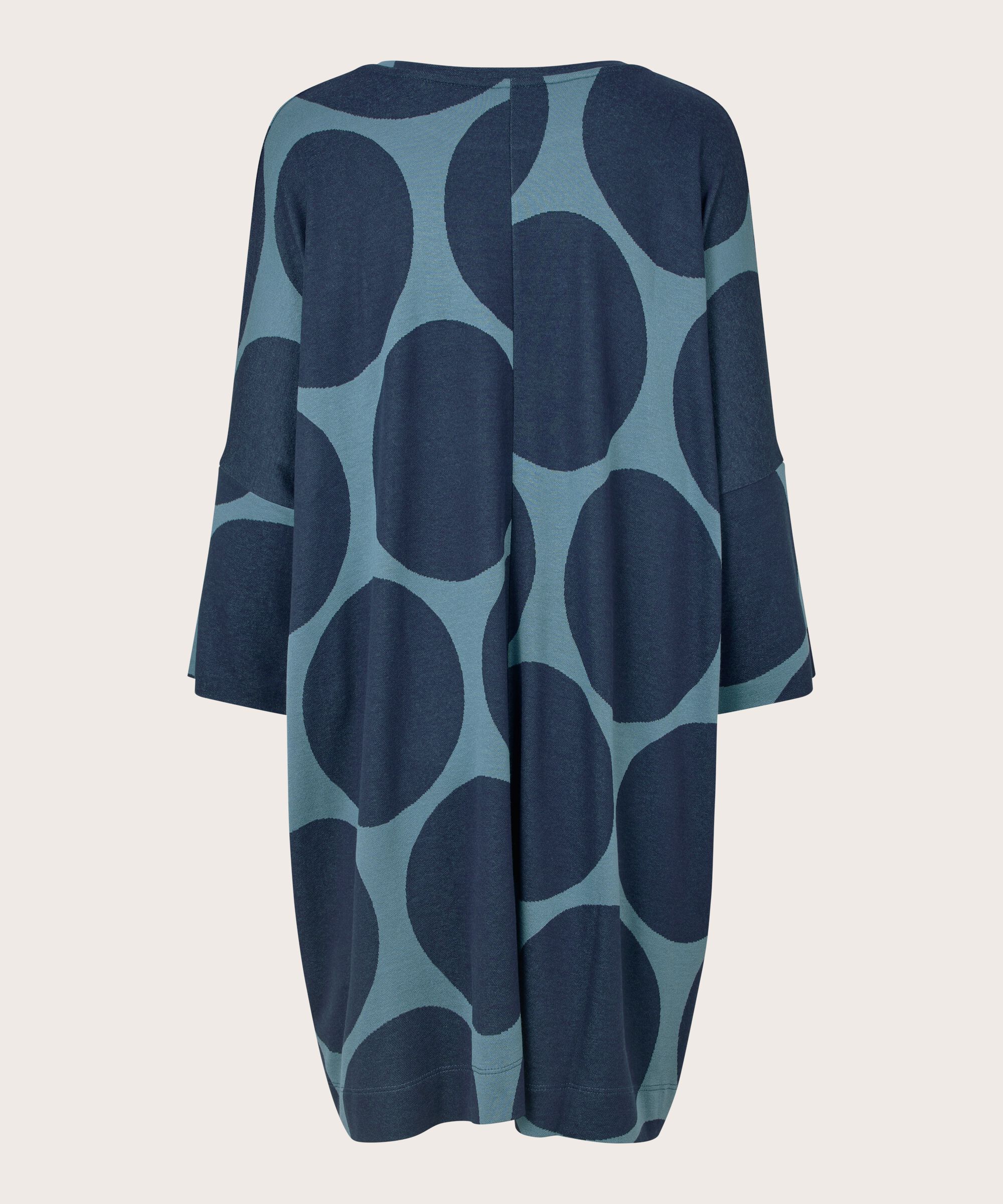Oversize-tunika Aus Jersey Mit Schmalen Ärmeln, Proven Blue