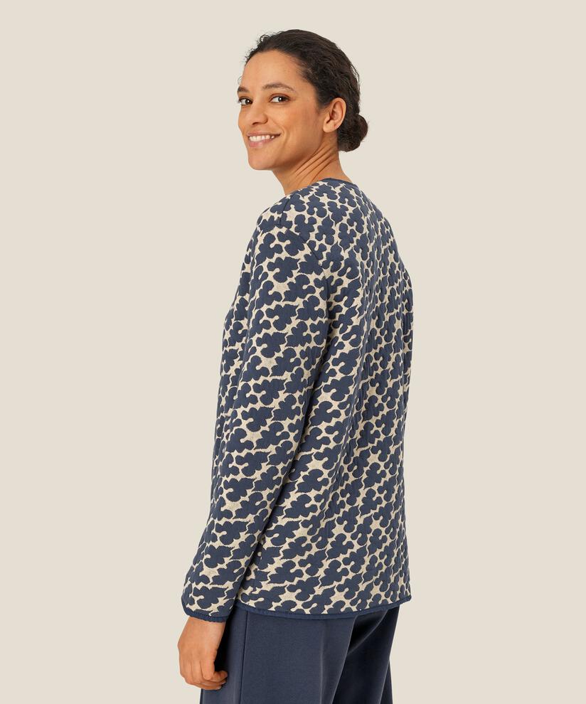 leichte Jacke mit Druckknöpfen und Eingrifftaschen, Mood Indigo