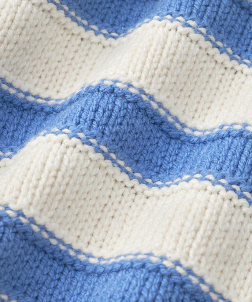 Strickpullover mit Knopfdetail an der Schulter, BlueB/Whc