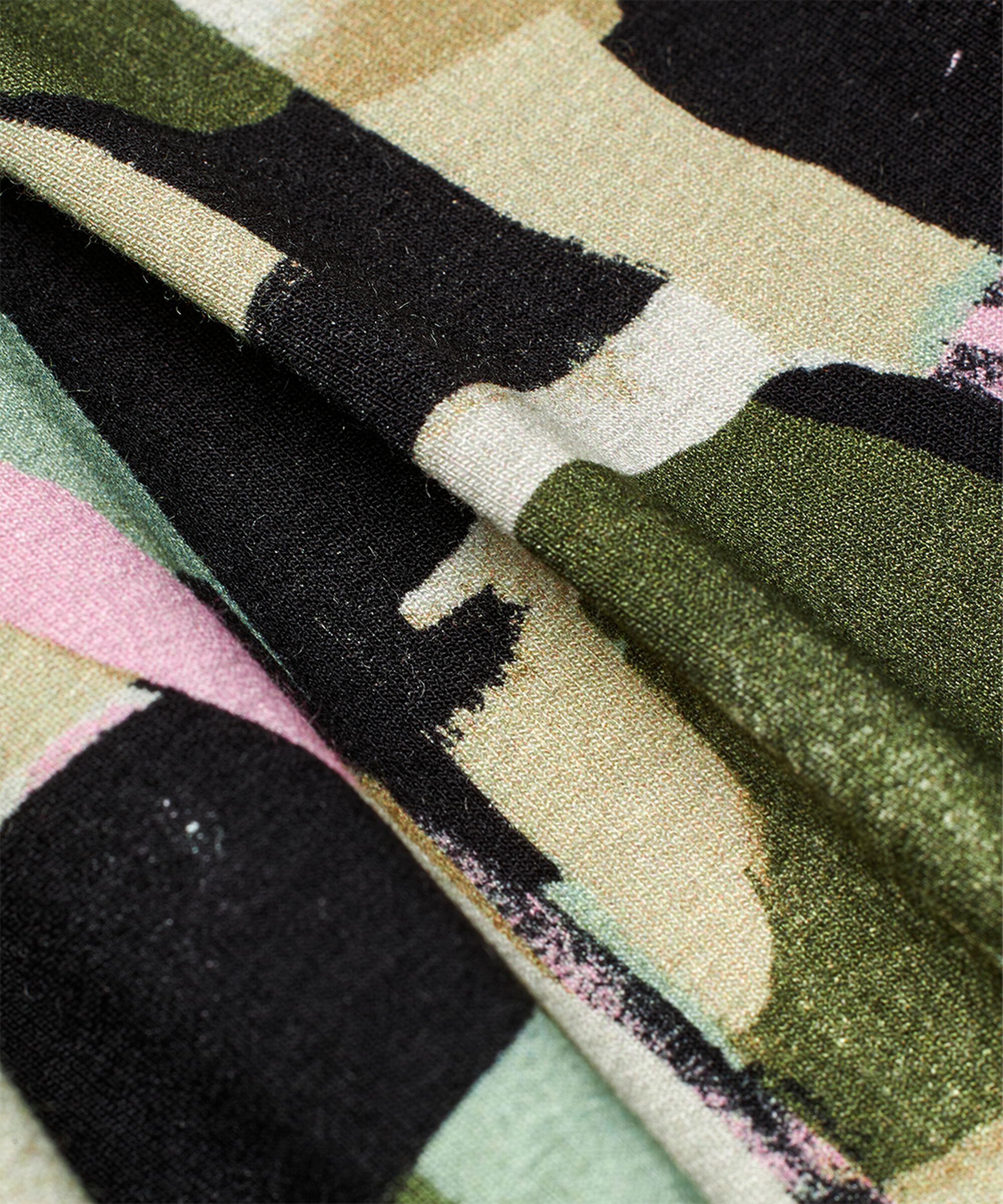 Tulpenkleid aus bedrucktem Jersey, Frosty Green