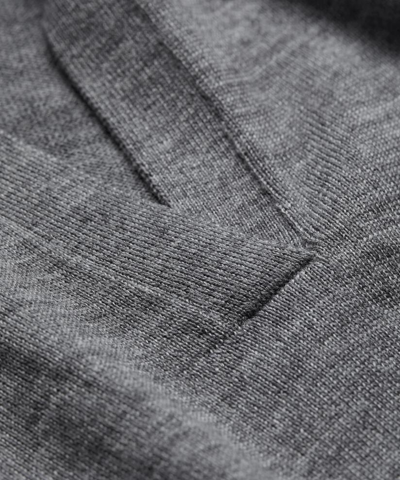 Strickkleid mit Rollkragen und Schlitzen, M. Grey mel.