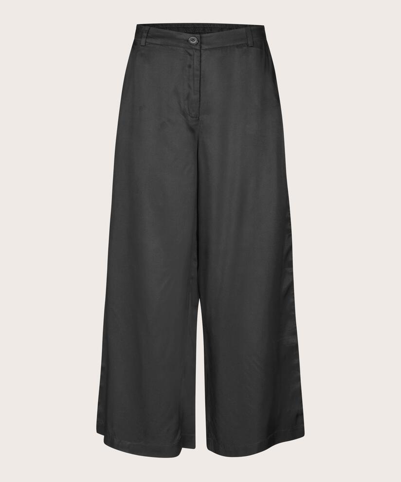 Viskosehose mit Gummizug hinten, Black