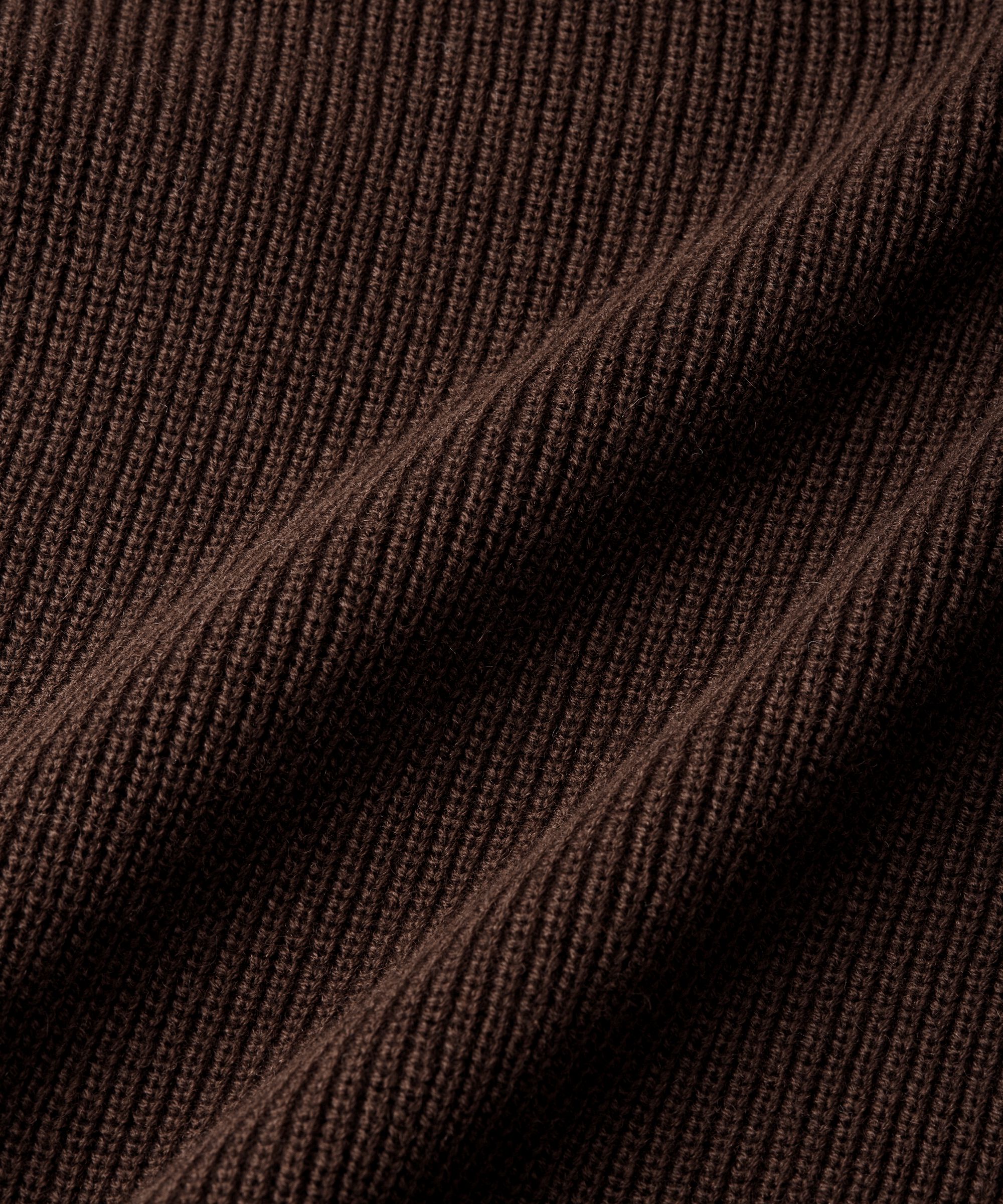 Kurzer Rippstrickrock, Coffee Bean