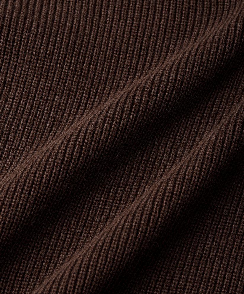 Kurzer Rippstrickrock, Coffee Bean