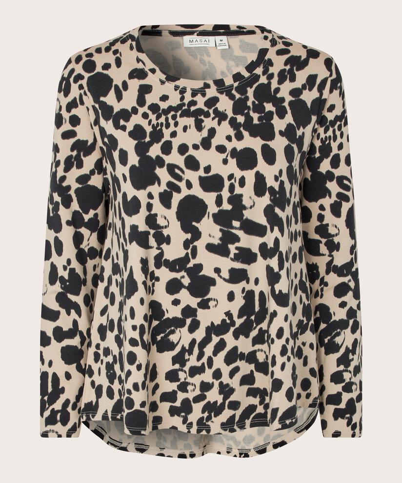 Shirt Mit Rundem Hals, Oxford Tan