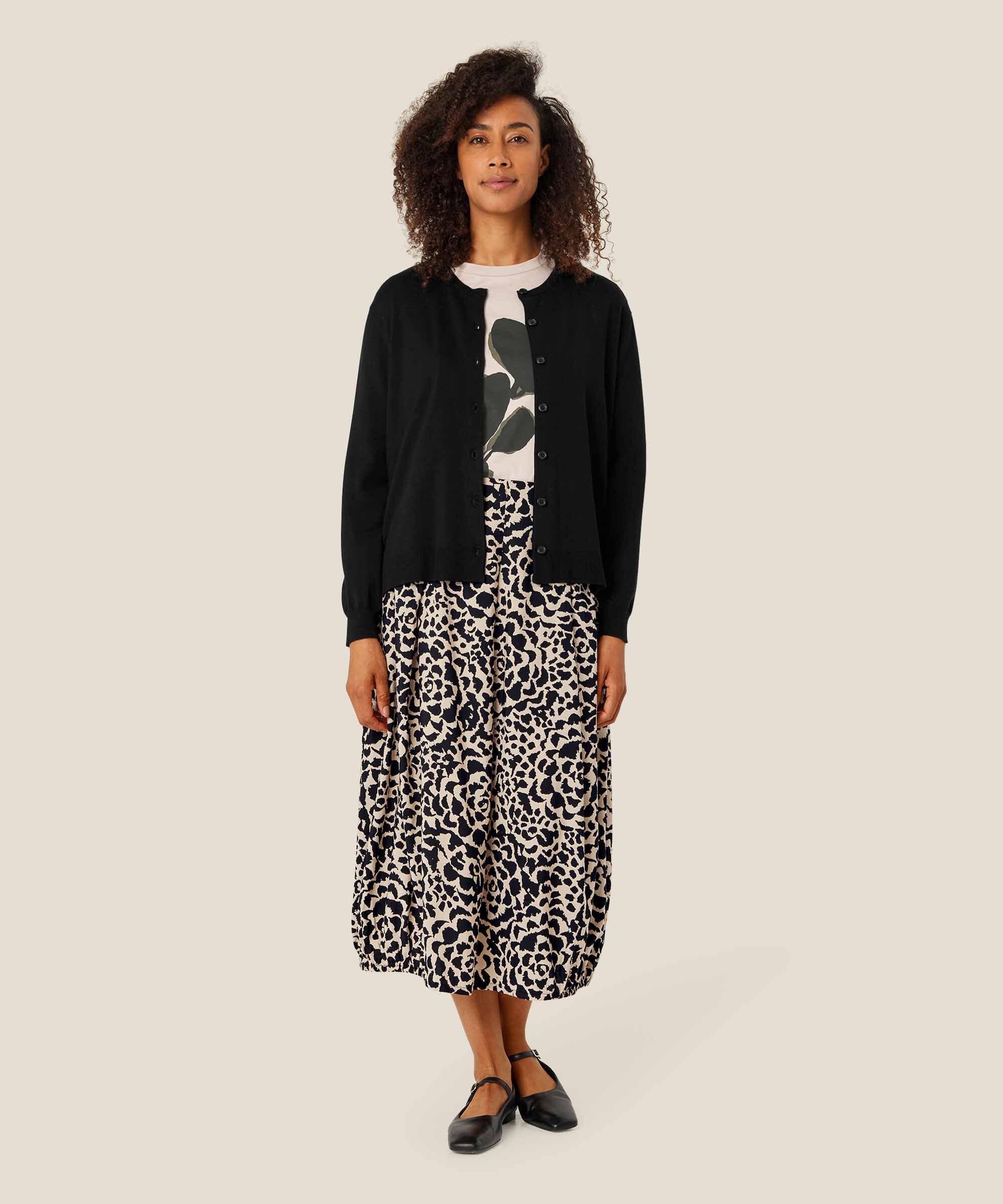 Cardigan mit Knöpfen, Black