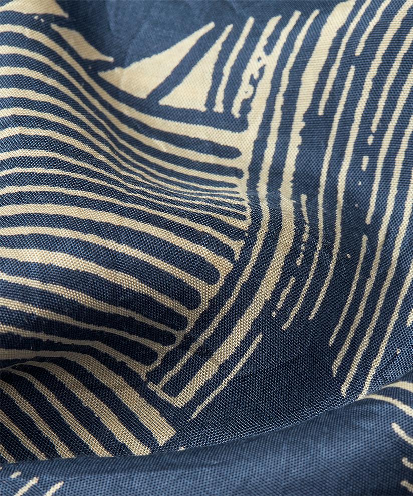Bedruckte Viskosebluse Mit 3/4-ärmeln, Sargasso Sea