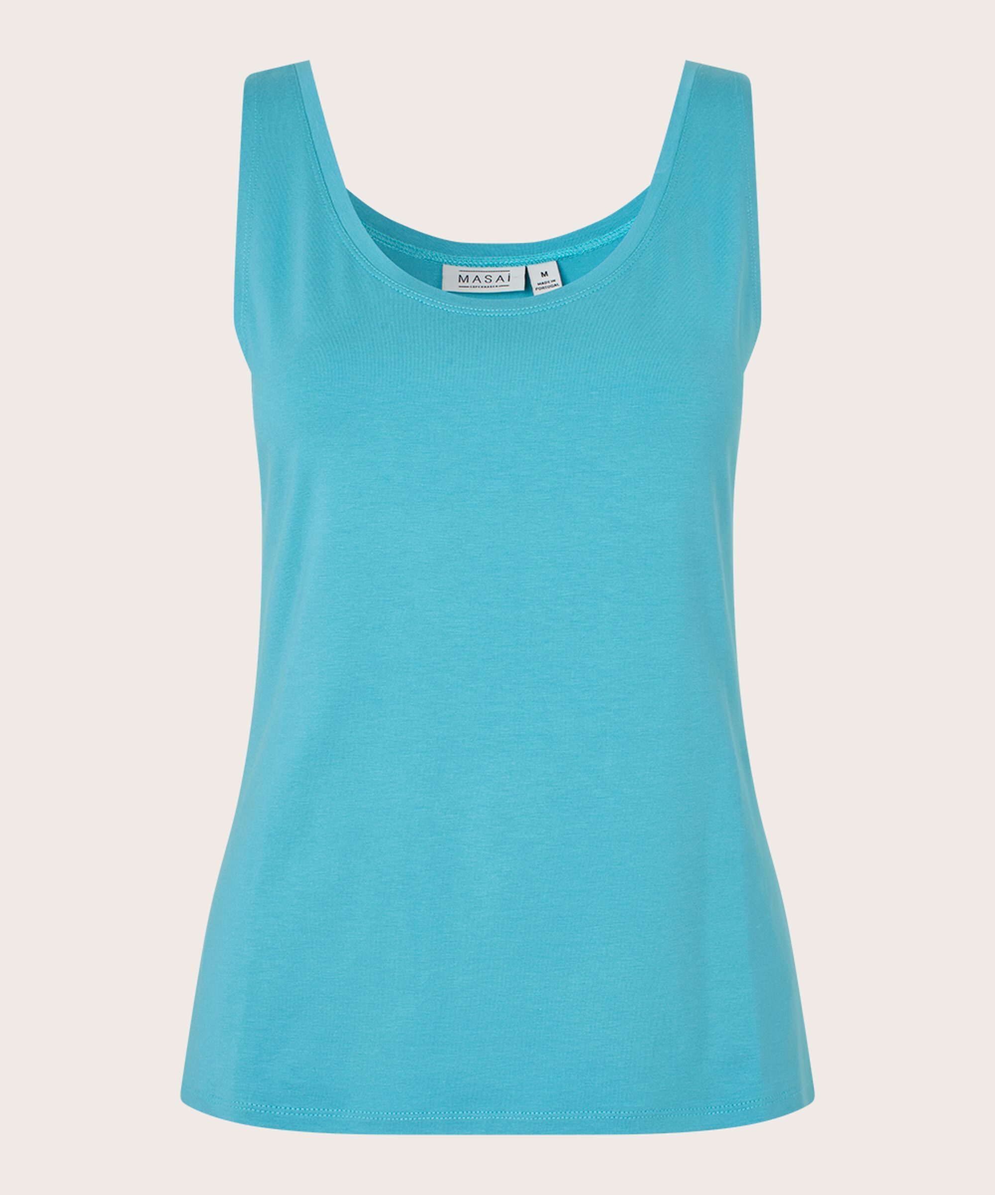 weiches Jersey-Tanktop, Aqua