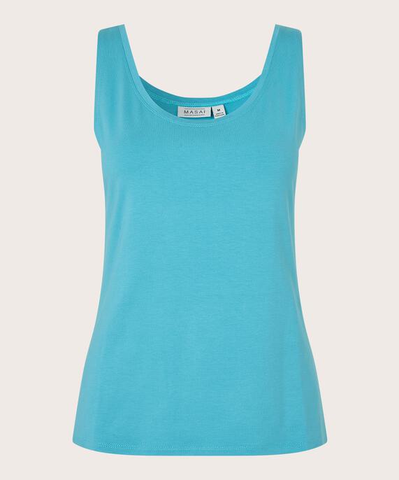 weiches Jersey-Tanktop, Aqua