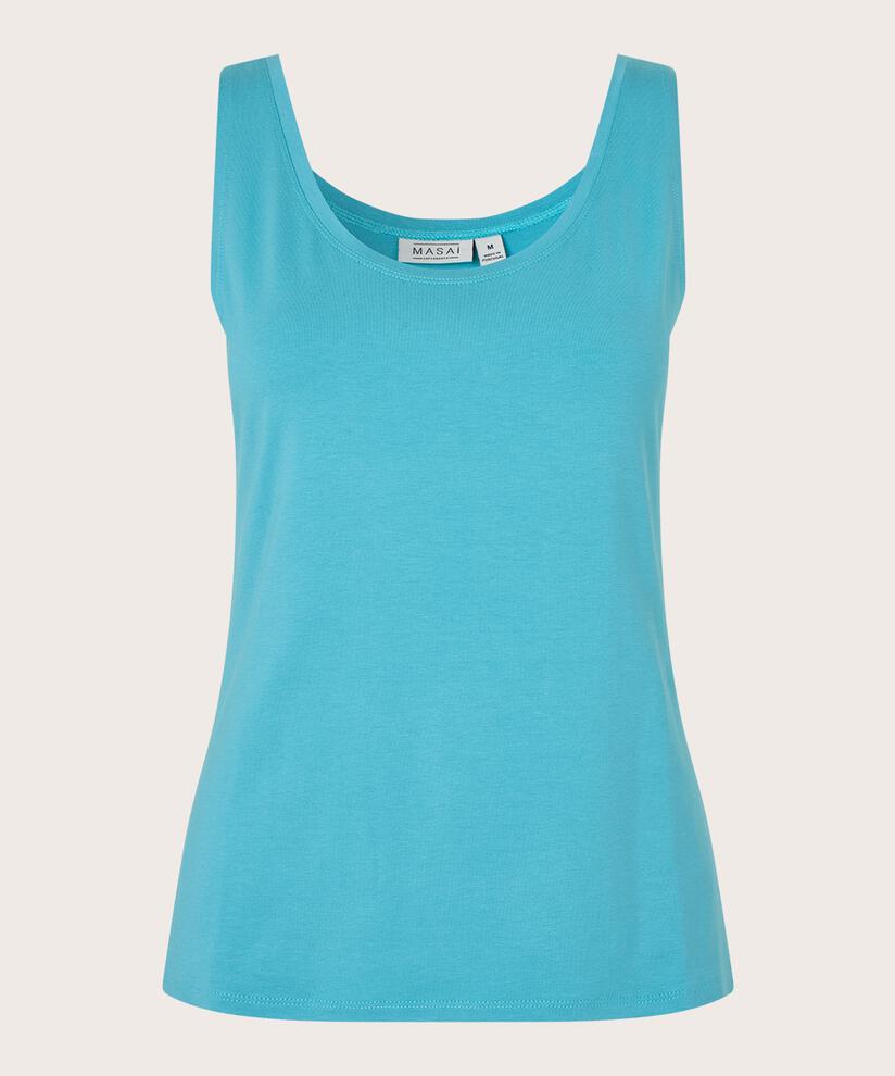 weiches Jersey-Tanktop, Aqua