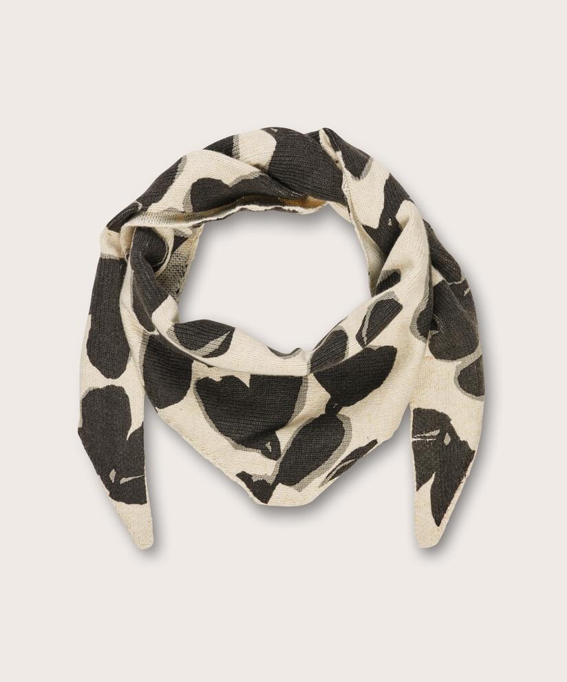 Strickschal mit Aufdruck, Fog