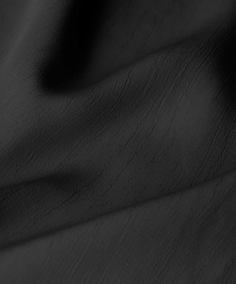 Viskosebluse Mit 3/4 Ärmeln, Black