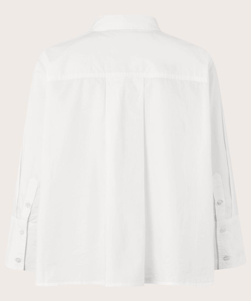 Baumwollshirt Mit 3/4 Ärmeln, White